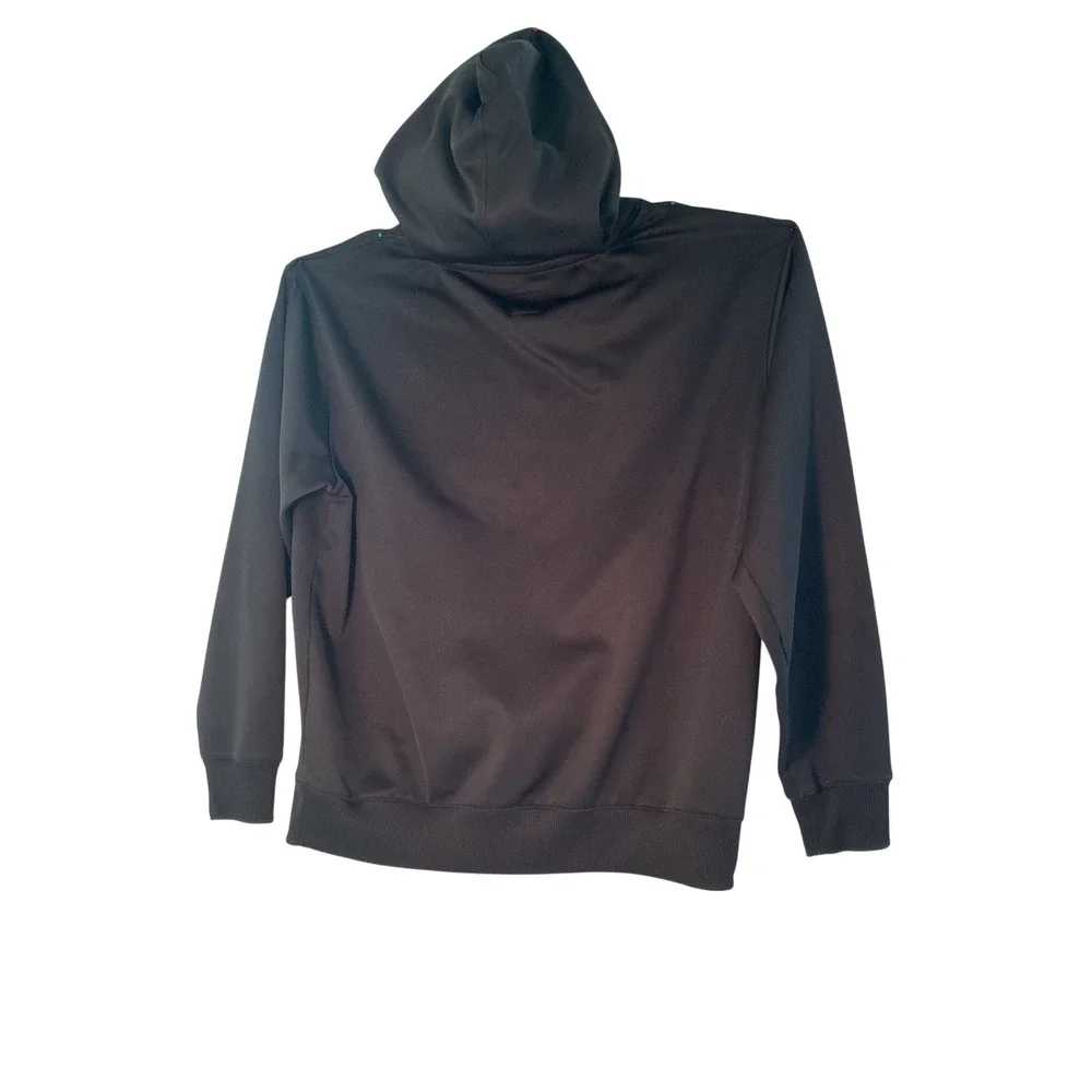 FootJoy Mens Performance Golf Hoodie Black Logo Pullover Sweatshirt Size M - Picture 8 of 8